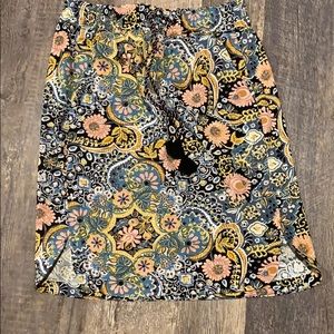 Loft drawstring skirt